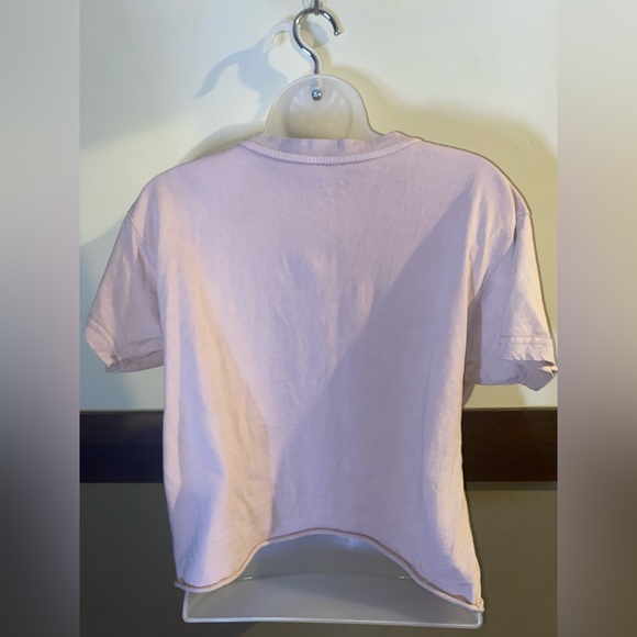Pink Graphic Crop Top - Picture 3 of 4